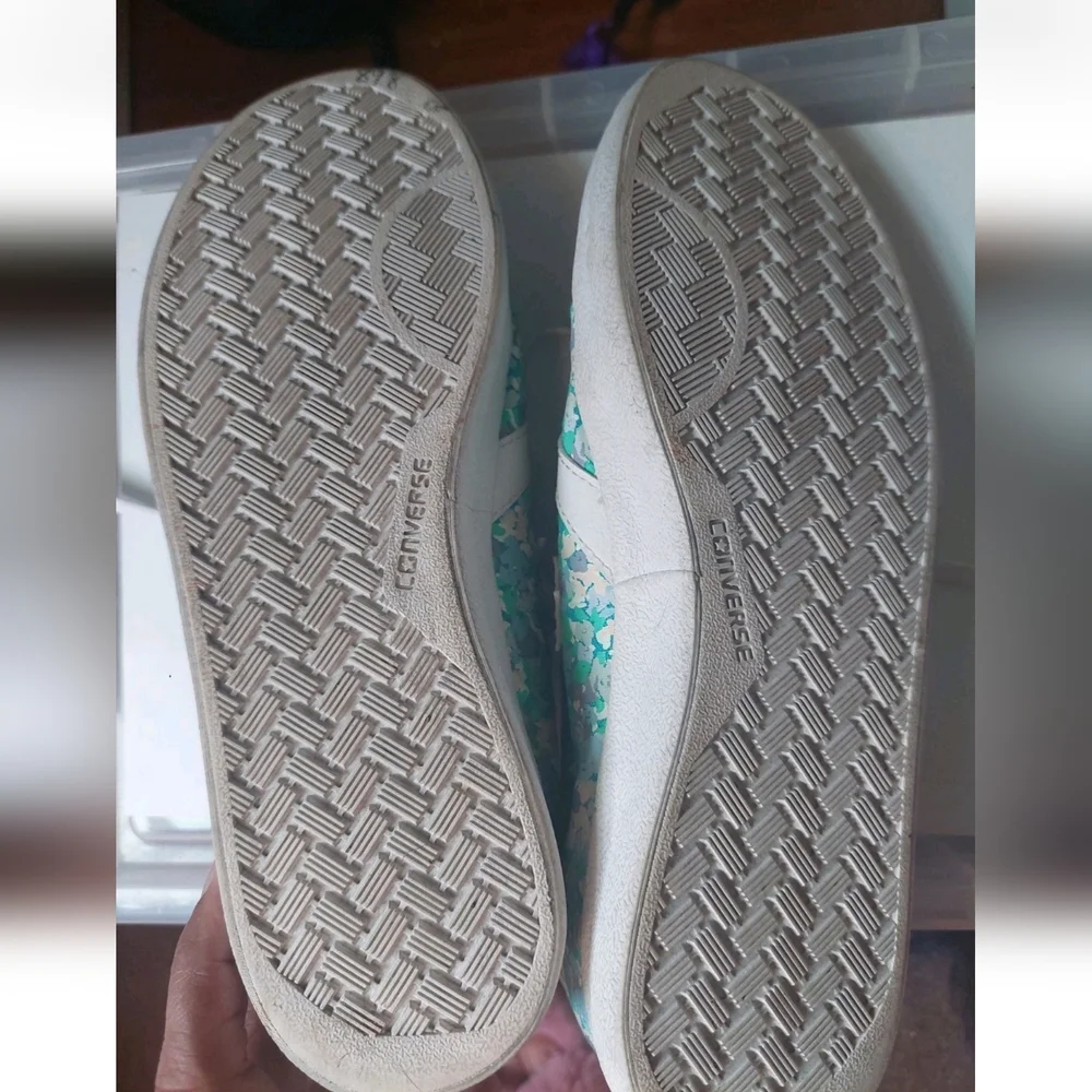 Converse All Star Paint Texture Floral sneakers women size 8 - Picture 4 of 8